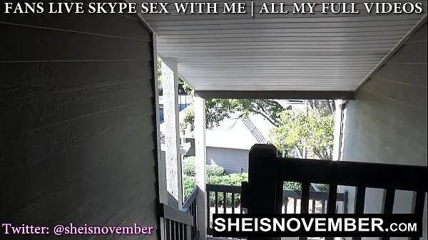 Big Naughty Stepsister Sneak Outdoors To Meet For Secrete Kneeling Blowjob And Facial, A Sexy Ebony Babe With Long Blonde Hair Cleavage Is Exposed While Giving Her Stepbrother POV Blowjob, Stepsister Sheisnovember Swallow Cumshot on Msnovember best Videos