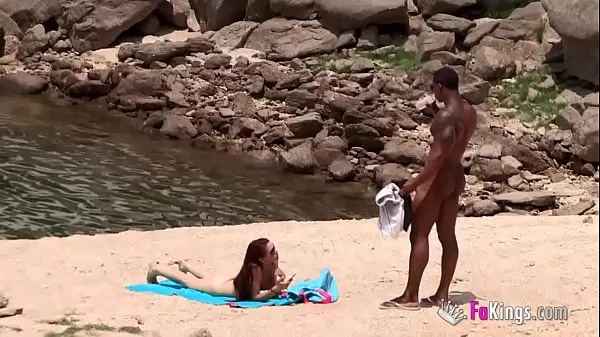 Big The massive cocked black dude picking up on the nudist beach. So easy, when you're armed with such a blunderbuss best Videos