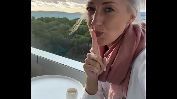 Big I fingered myself to orgasm on a public hotel balcony in Mallorca best Videos
