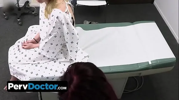 Slender Blonde Patient Lets Perv Doctor And His Hot Ass Nurse To Stretch Her Tight Teen Pussy
