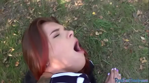 Big Redhead 19yo slut fucked outdoor in POV by nice dick best Videos